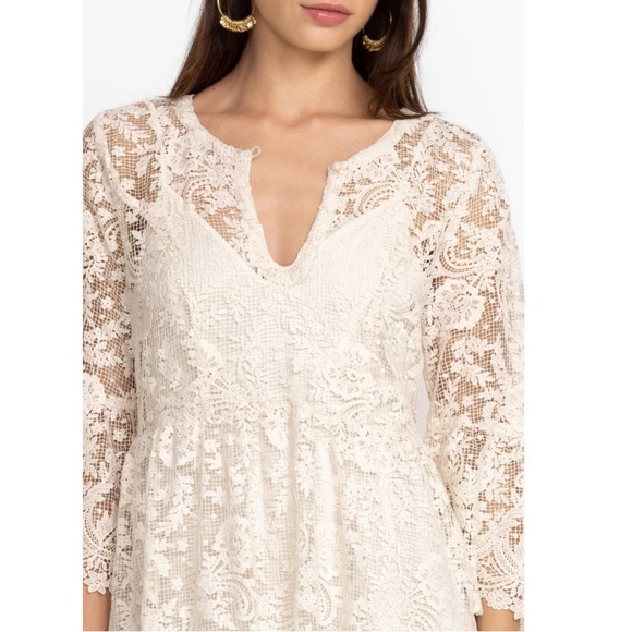 🤍NWT JOHNNY WAS HARPER LACE MAXI DRESS🌟 - Picture 3 of 7